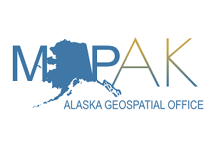 Alaska Geospatial Office MAP AK logo