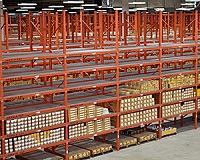 top view of GMC shelving racks