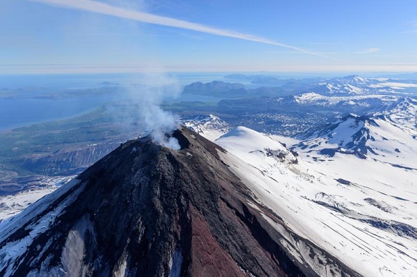 Pavlof volcano, July 23, 2017